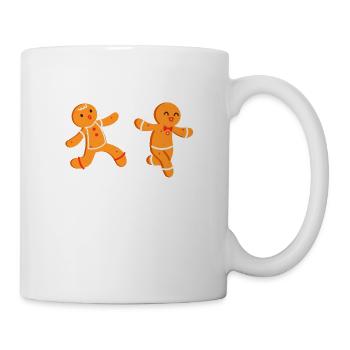 Lebkuchen-Laufteam You Can't Catch Me Weihnachten - Tasse - Weiß - Rechts