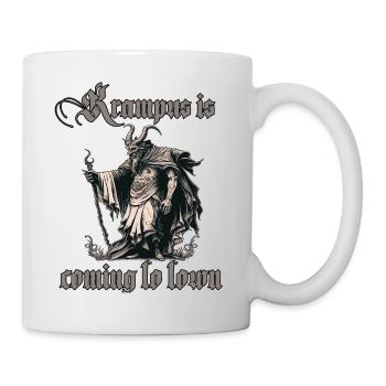 Scary Krampus T-Shirt Evil Santa Claus - Mug - white - Right