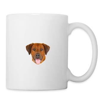 Vorsicht - Bissiges Frauchen - Rhodesian Ridgeback - Tasse - Weiß - Rechts