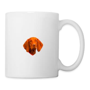 Vorsicht - Bissiges Frauchen - Vizsla - Tasse - Weiß - Rechts