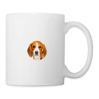 Vorsicht - Bissiges Frauchen - Beagle - Tasse - Weiß - Rechts