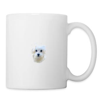 Vorsicht - Bissiges Frauchen - Malteser - Tasse - Weiß - Rechts