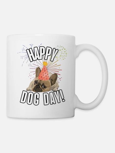 Alles Gute zum Internationalen Tag des Hundes - Tasse - Weiß
