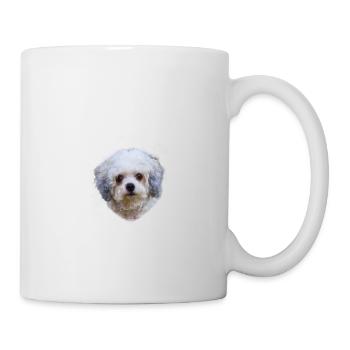 Vorsicht - Bissiges Frauchen - Bolonka Zwetna - Tasse - Weiß - Rechts