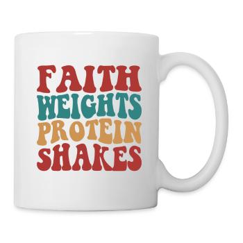 Faith Weights Protein Shakes - Tasse - Weiß - Rechts