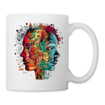 Double portraits - Mug - white - Right