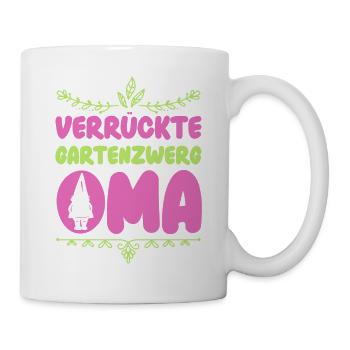 Gartenzwerg Für Gartenzwerg Liebhaber Gärtner Lust - Tasse - Weiß - Rechts