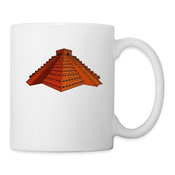 Pyramide aztèque - Mug blanc - blanc - Droite