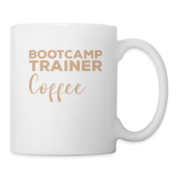 Dieser Bootcamp-Trainer läuft auf Kaffeetraining - Tasse - Weiß - Rechts