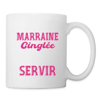 J'ai Une Marraine Cinglée et Je Peux M'en Servir - Mug blanc - blanc - Droite