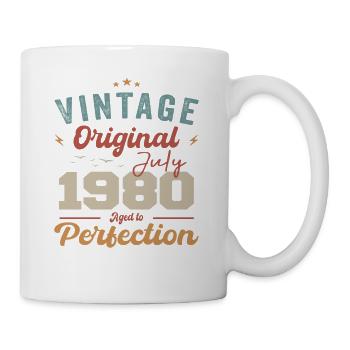 Juillet 1980 Anniversaire Juillet 1980 Original 1980 Juillet - Mug blanc - blanc - Droite