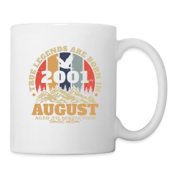 August 2001 Vintage Birthday Retro - Mug - white - Right