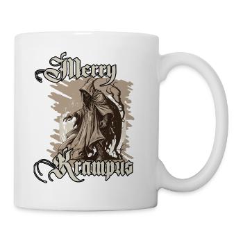 Böser Weihnachtsmann Krampus T-Shirt Gruseliges - Tasse - Weiß - Rechts