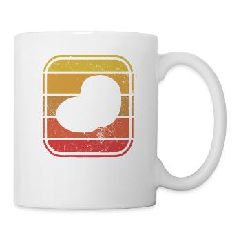 Kartoffel Kartoffelbrei Retro Geschenk - Tasse - Weiß - Rechts