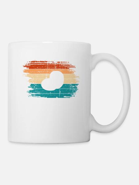 Kartoffel Retro Kartoffelbrei Landwirt Geschenk - Tasse - Weiß