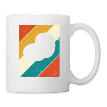Kartoffel Kartoffelbrei Retro Geschenk - Tasse - Weiß - Rechts