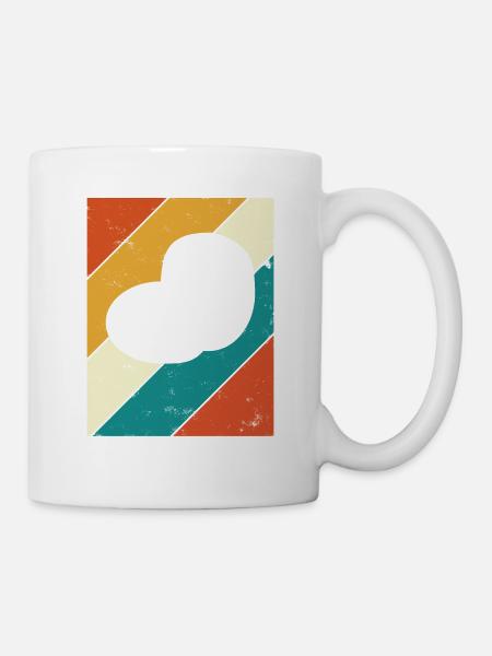 Kartoffel Kartoffelbrei Retro Geschenk - Tasse - Weiß