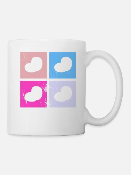 Kartoffel Kartoffelbrei Retro Geschenk - Tasse - Weiß