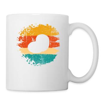 Kartoffel Kartoffelbrei Retro Geschenk - Tasse - Weiß - Rechts