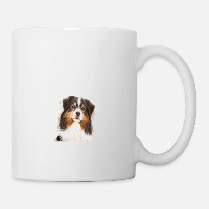 Endlich stolzer Papa - Australian Shepherd - Tasse - Weiß