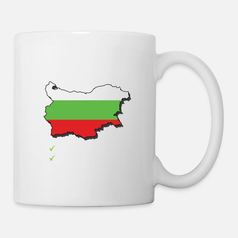 Bulgarie Pays à destination Voyage Drapeau bulgare - Mug blanc - blanc
