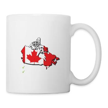 Voyage à destination du Canada Drapeau canadien - Mug blanc - blanc - Droite