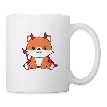Fox Happy Halloween Devil Costume - Mug - white - Right