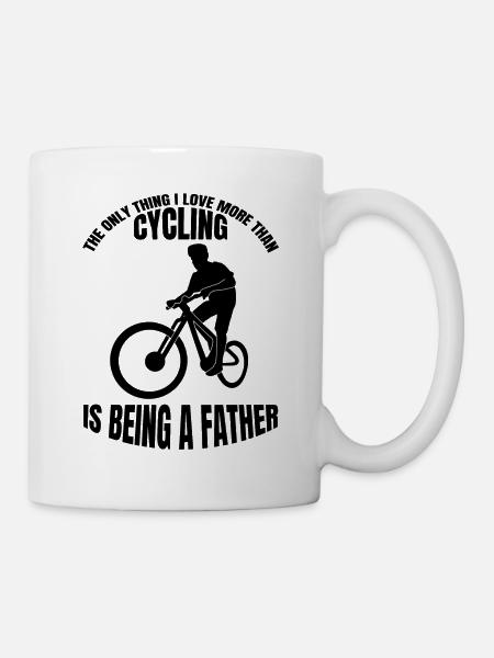 Fahrrad Fahrradfahrer Radfahren Radeln Radfahrer - Tasse - Weiß