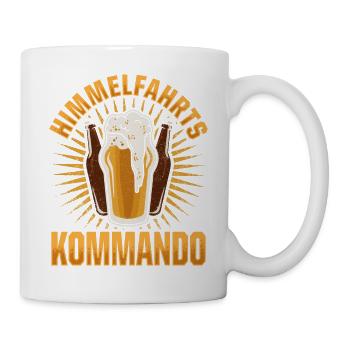 Himmelfahrts Kommando Lustiger Vatertag Männertag - Tasse - Weiß - Rechts