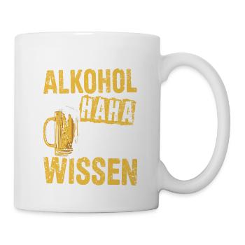 Vatertag Ohne Alkohol Ist Wie Haha Woher Soll Ich - Tasse - Weiß - Rechts