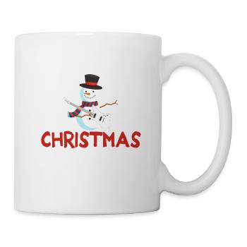 Happy Heavy Metal Fan Christmas Funny Snow - Mug - white - Right