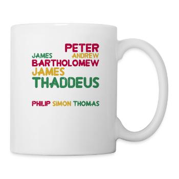Jesus Christ 12 Apostles God Cadre Christian - Mug - white - Right