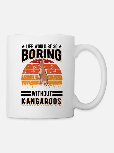Australisches Känguru Australien Kangaroo - Tasse - Weiß