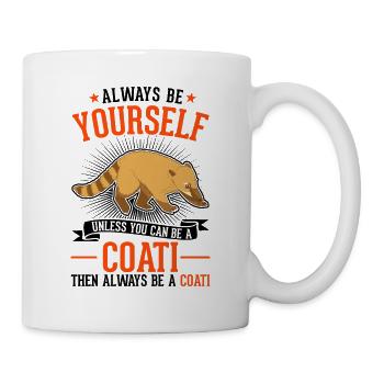 Soyez toujours vous-même Coati Nasenbär - Mug blanc - blanc - Droite