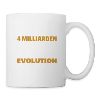 Du bist das Result der Evolution - Tasse - Weiß - Rechts