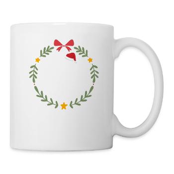 Om for the holidays funny Christmas yoga - Mug - white - Right