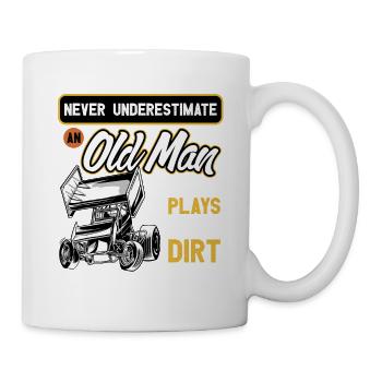 Lustiger Bagger und Baustelle Baggerfahrer - Tasse - Weiß - Rechts