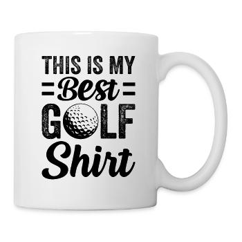 This Is My Best Golf Shirt - Golfing Golf Player - Mug - white - Right