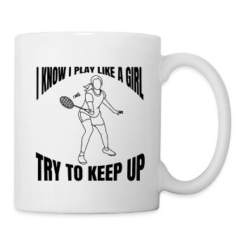 Équipe de badminton Fan de badminton Badminton - Mug blanc - blanc - Droite