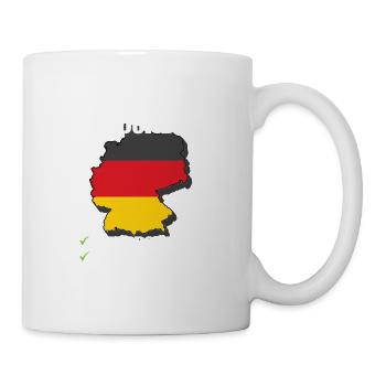 Germany Bound Country Travel German Flag Vacation - Tasse - Weiß - Rechts