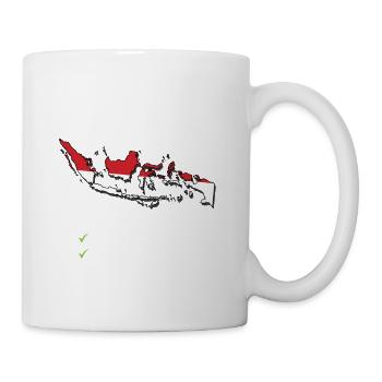 Indonesia Bound Country Travel Indian Flag - Tasse - Weiß - Rechts