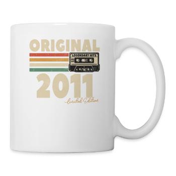 Vintage 2011 Geburtstagsgeschenk - Tasse - Weiß - Rechts