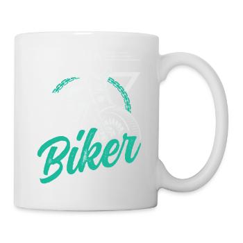 I'm a motorcyclist biker motorbike cruising - Mug - white - Right