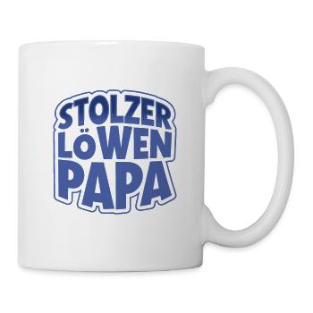 Stolzer Löwenpapa - Tasse - Weiß - Rechts