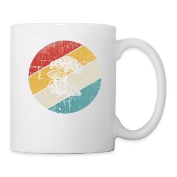 Mushroom Mushrooms Boletus Toadstool Retro Gift - Mug - white - Right