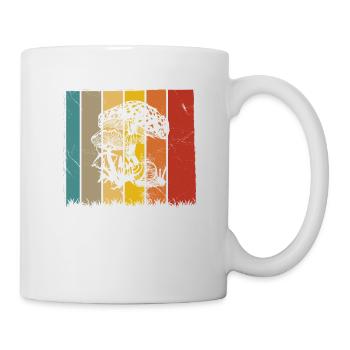 Mushroom Mushrooms Boletus Toadstool Retro Gift - Mug - white - Right