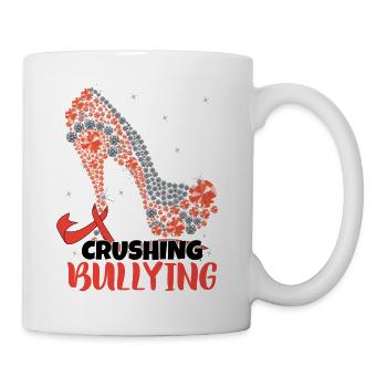 Anti-Mobbing-Monat - Tasse - Weiß - Rechts