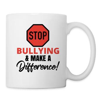 Prévention de l’intimidation | Pas d’intimidation | Bonté - Mug blanc - blanc - Droite