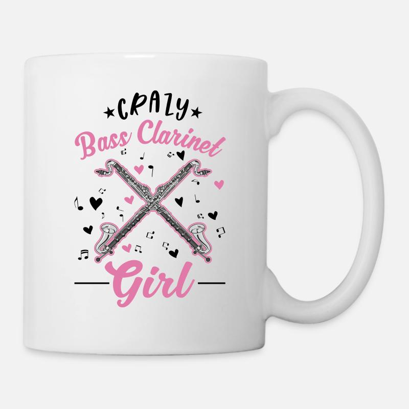 Clarinette basse folle - Mug blanc - blanc
