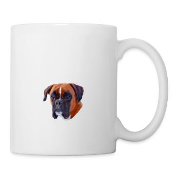 Endlich stolzer Papa - Boxer - Tasse - Weiß - Rechts